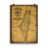 Palestine Map Poster