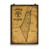Palestine Map Poster