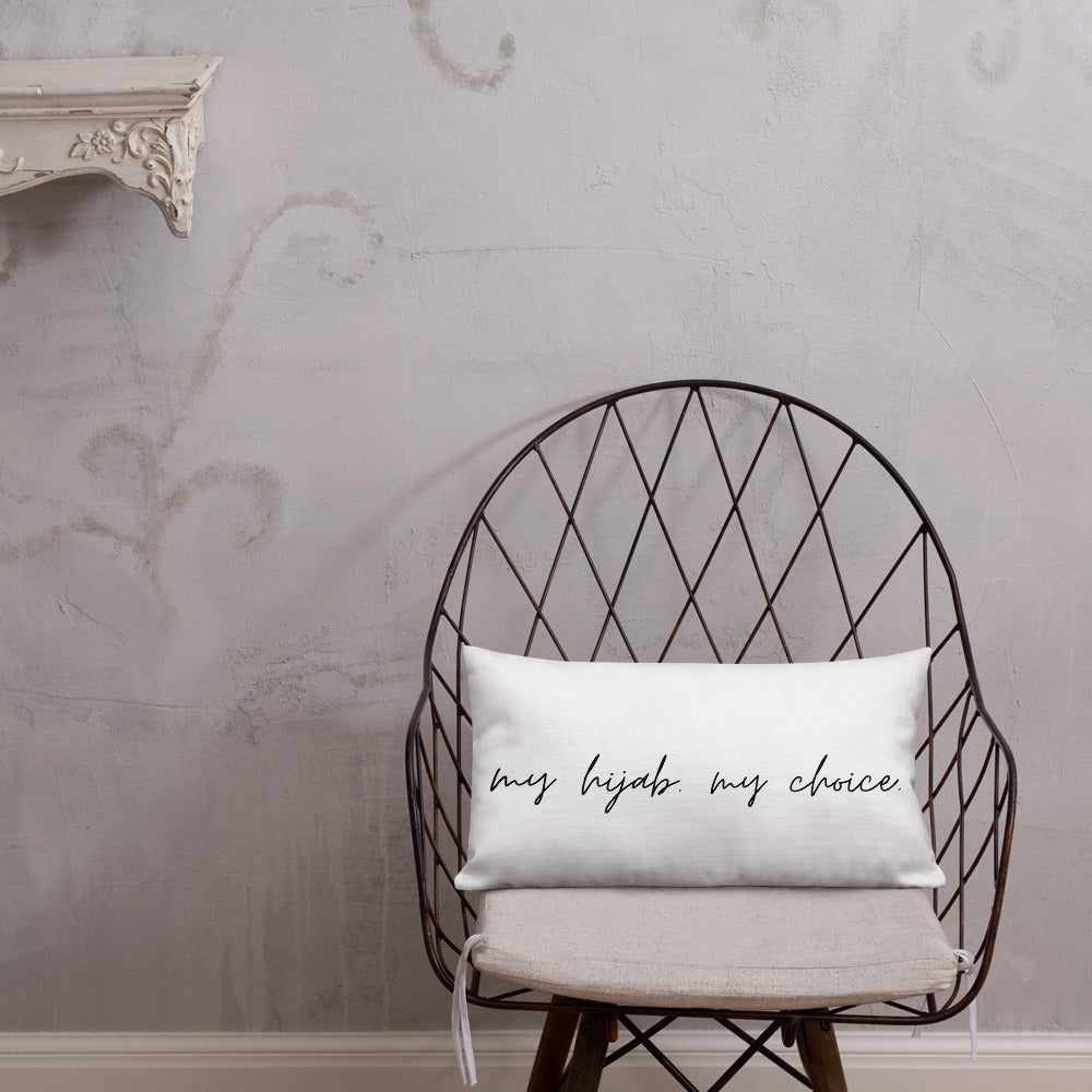 Abstract Hijab Premium Pillow