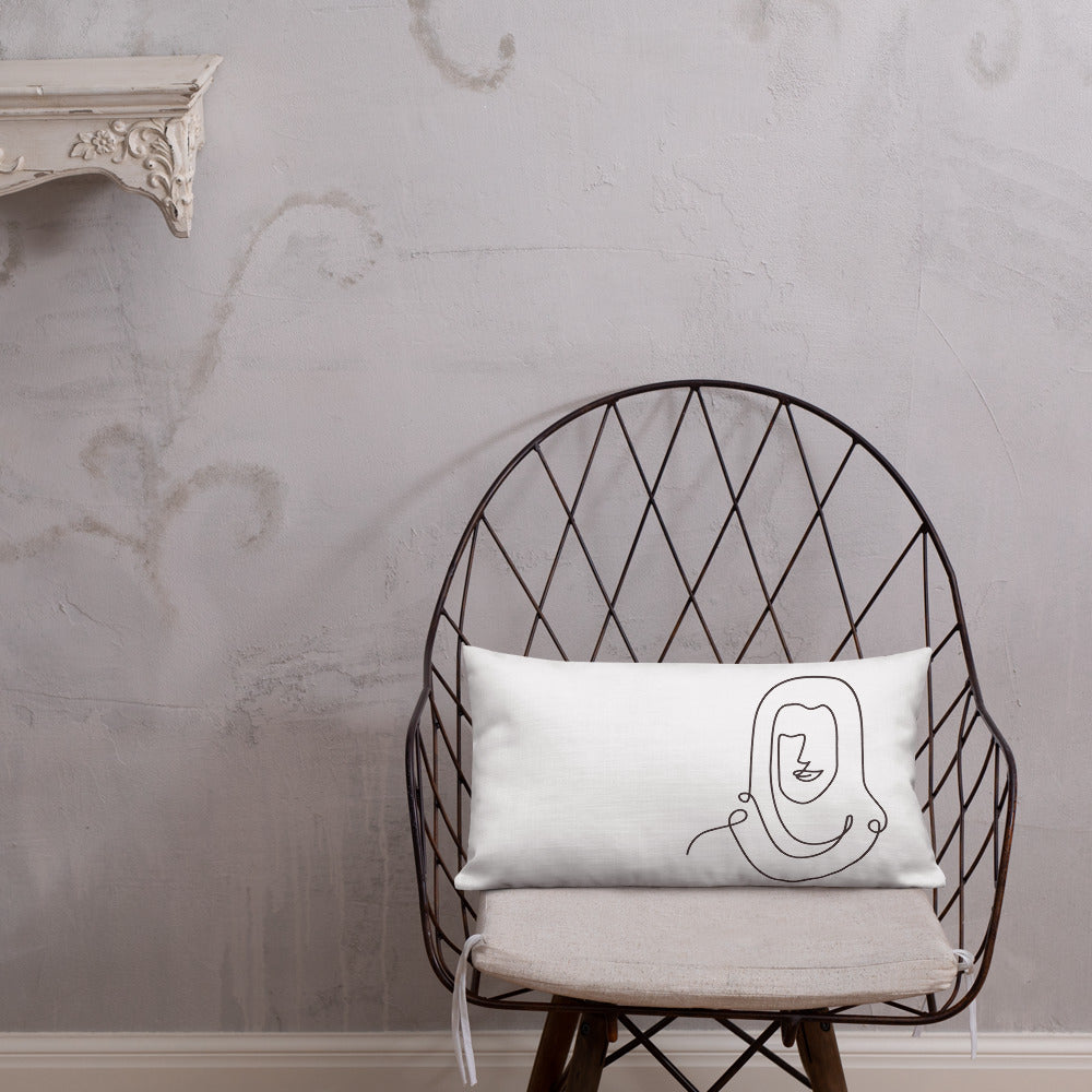 Abstract Hijab Premium Pillow