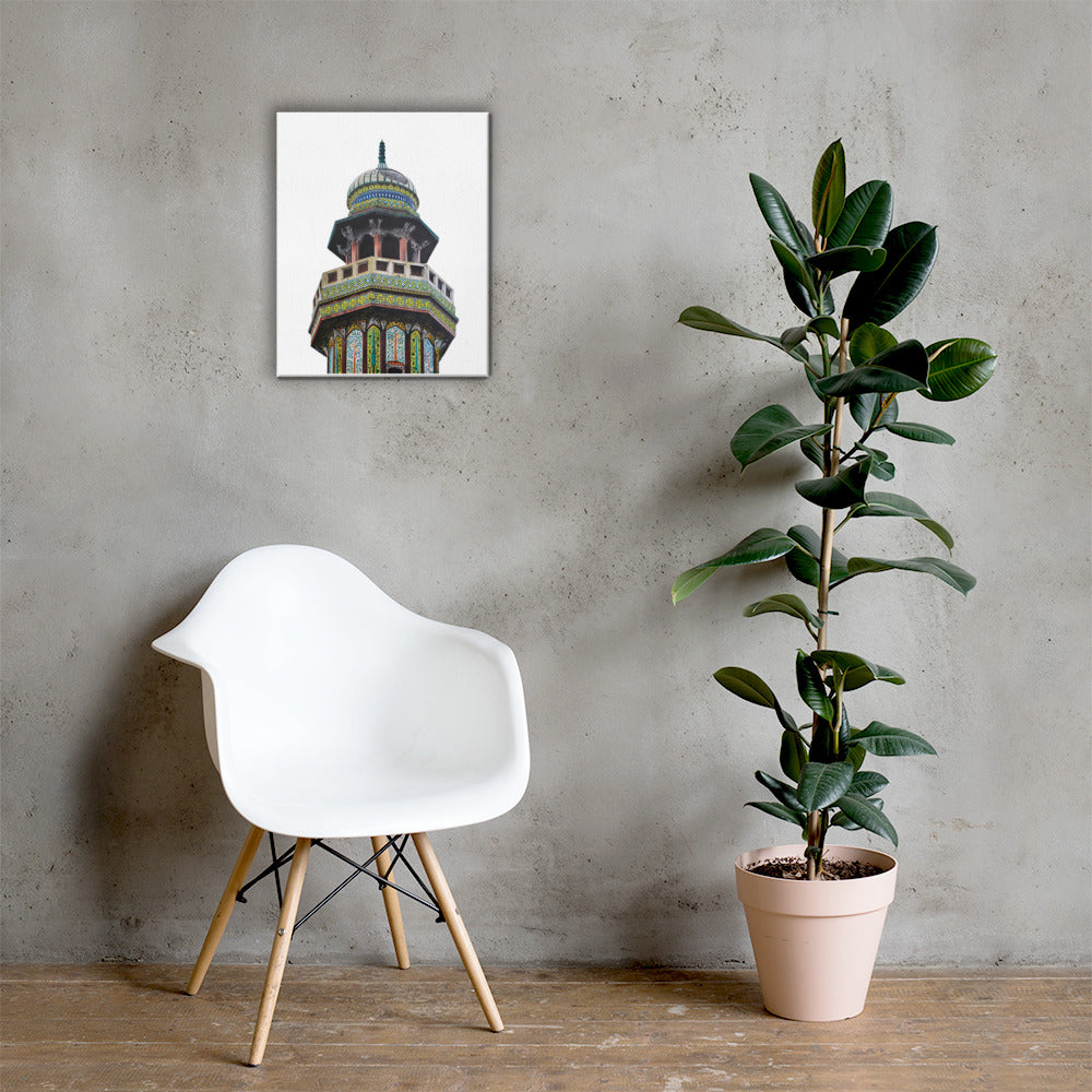 Wazir Khan Mosque Minaret Canvas Print