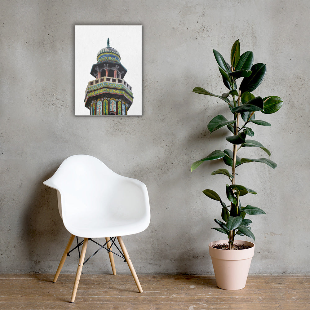 Wazir Khan Mosque Minaret Canvas Print