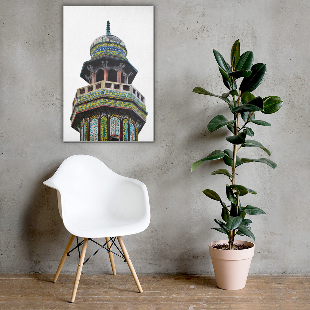 Wazir Khan Mosque Minaret Canvas Print