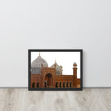 Badshahi Mosque White Framed poster