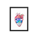 "What's in Your Heart?" Madinah Framed Poster