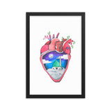 "What's in Your Heart?" Madinah Framed Poster