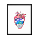 "What's in Your Heart?" Madinah Framed Poster