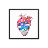 "What's in Your Heart?" Madinah Framed Poster