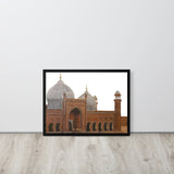 Badshahi Mosque White Framed poster