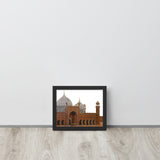 Badshahi Mosque White Framed poster