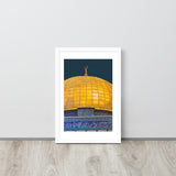 Dome of the Rock with White Border Framed poster
