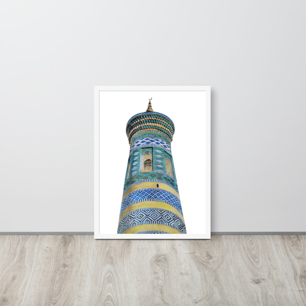 Islam Khodja Minaret Framed poster