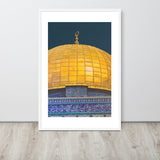Dome of the Rock with White Border Framed poster