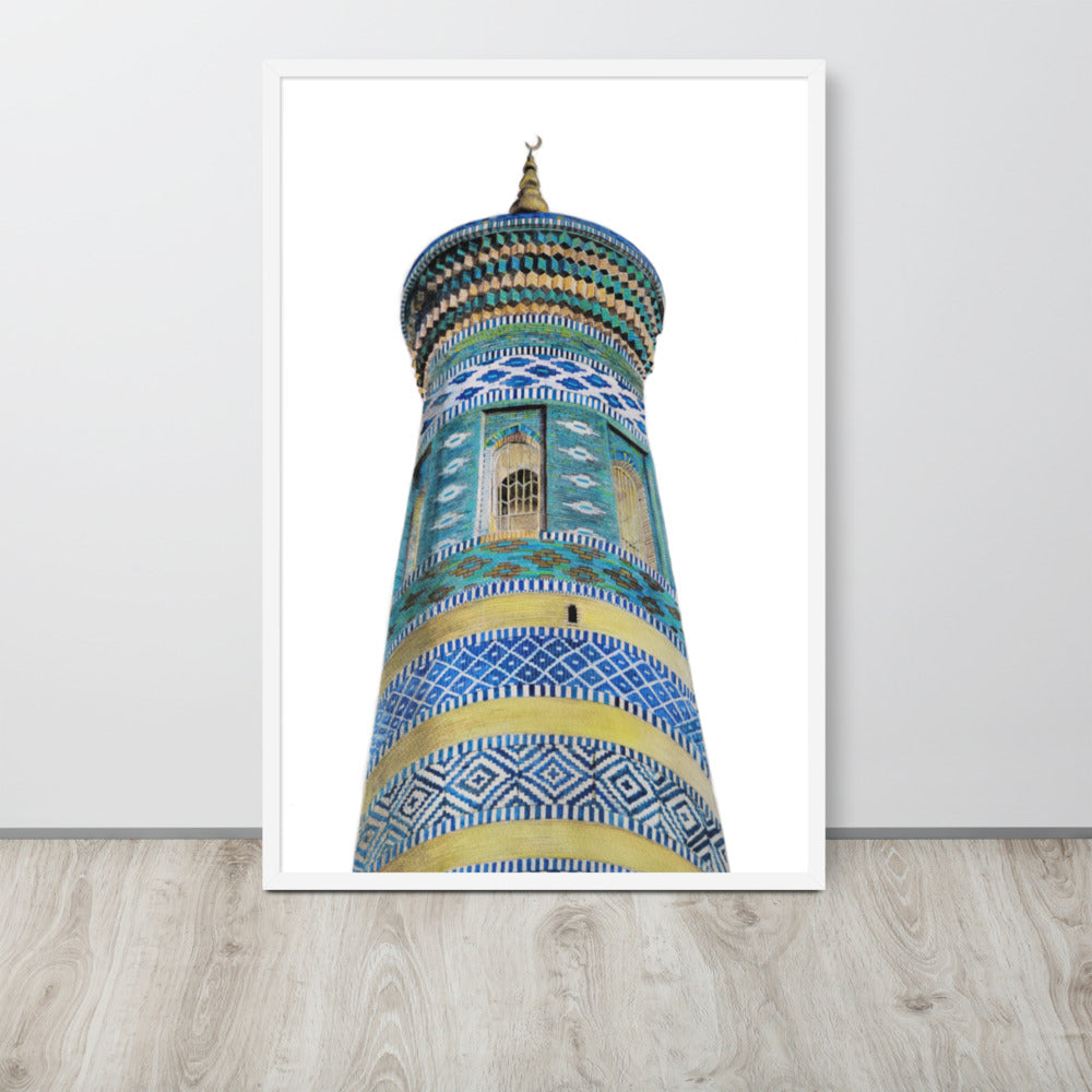 Islam Khodja Minaret Framed poster