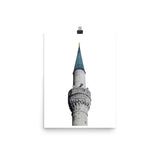 Blue Mosque Minaret Poster