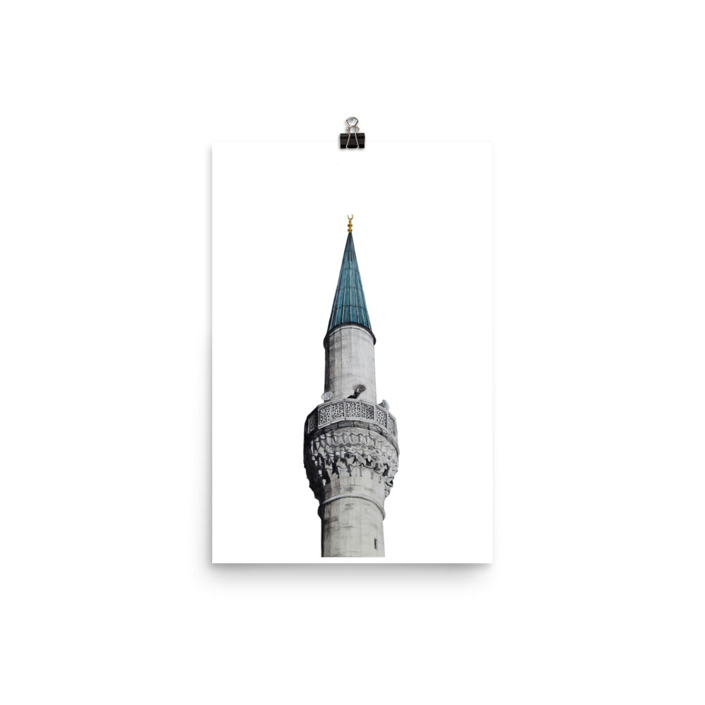 Blue Mosque Minaret Poster