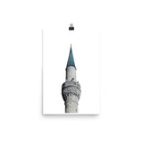 Blue Mosque Minaret Poster