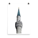 Blue Mosque Minaret Poster