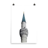 Blue Mosque Minaret Poster