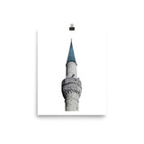 Blue Mosque Minaret Poster