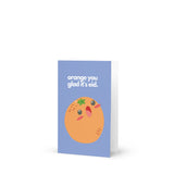Orange Eid Greeting Card