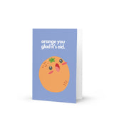 Orange Eid Greeting Card