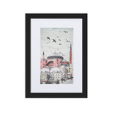 Hagia Sophia Matte Paper Framed Poster With Mat