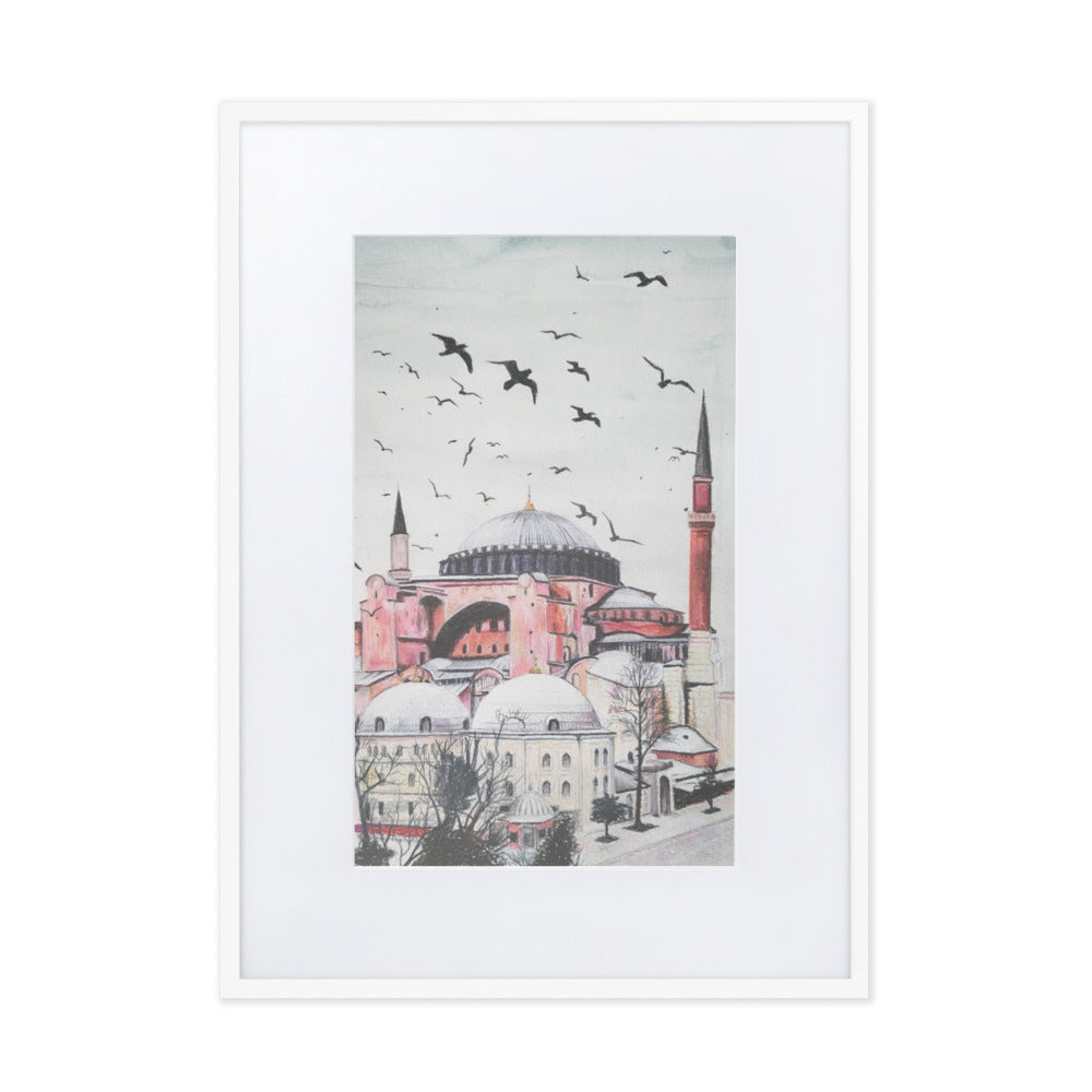 Hagia Sophia Matte Paper Framed Poster With Mat