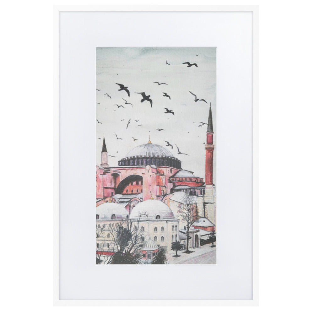 Hagia Sophia Matte Paper Framed Poster With Mat