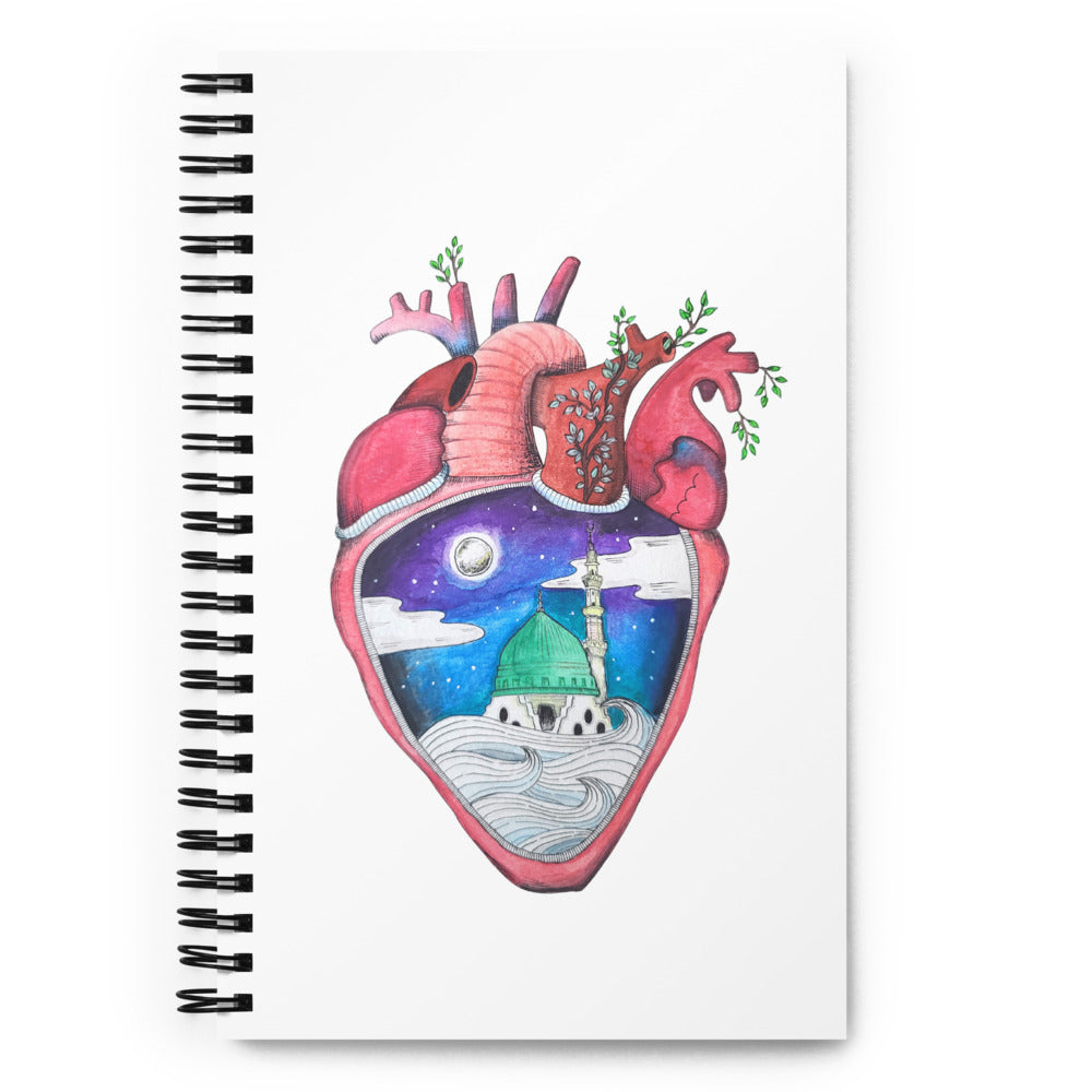 "What's in Your Heart?" -Madinah Spiral Notebook