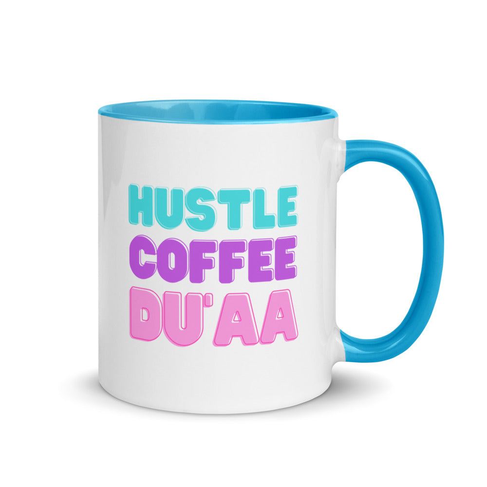 Hustle, Coffee, Du'aa Mug with Color Inside