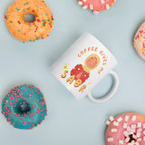 "Coffee Gives Me Sabr" White Glossy Mug