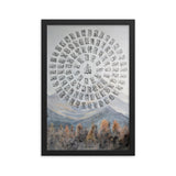 99 Names of Allah Framed Matte Paper Poster