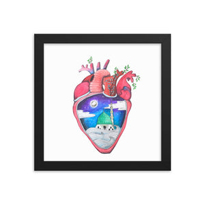 "What's in Your Heart?" Madinah Framed Poster