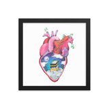 "What's in Your Heart?" Makkah Framed Poster