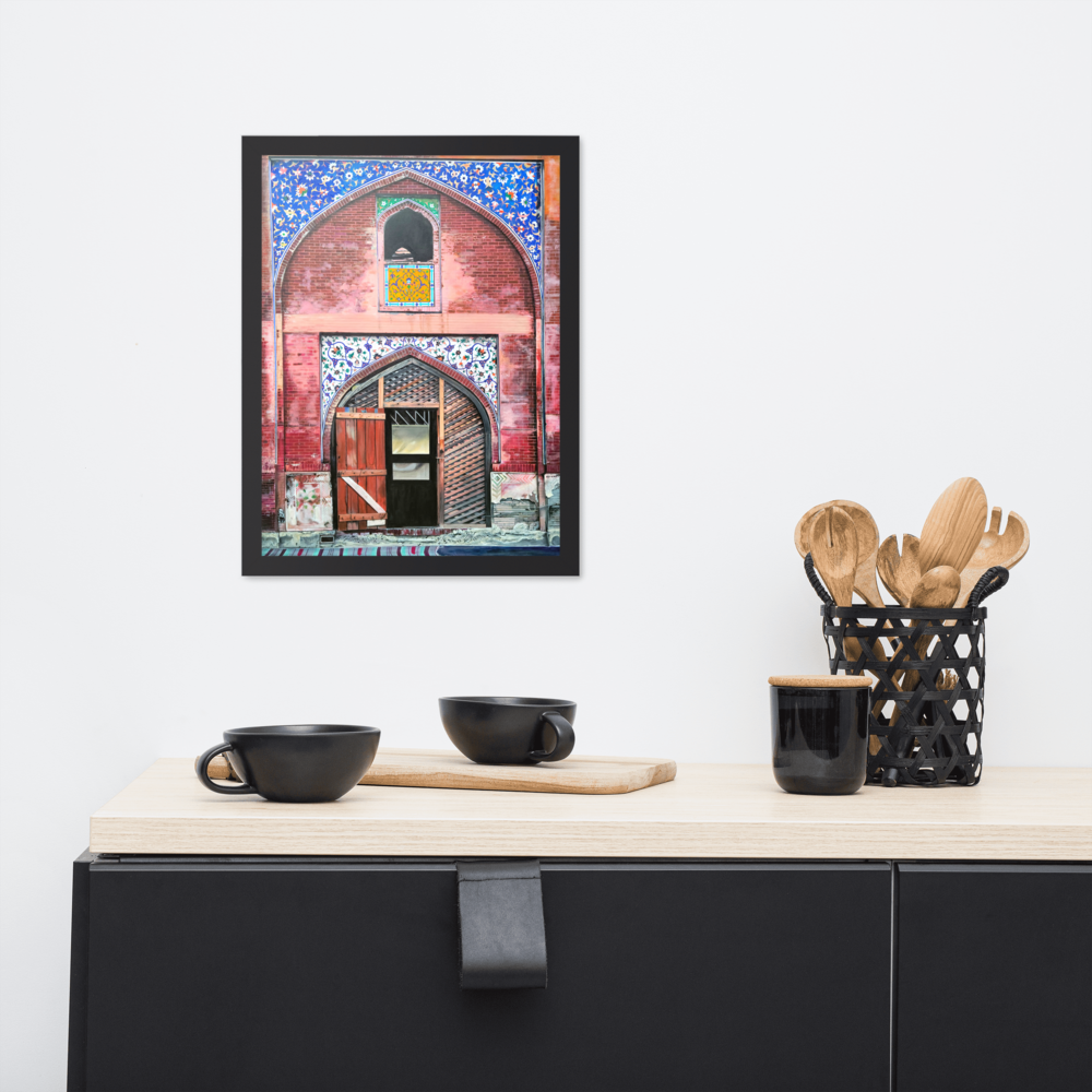 Wazir Khan Mosque Dorrway Framed poster