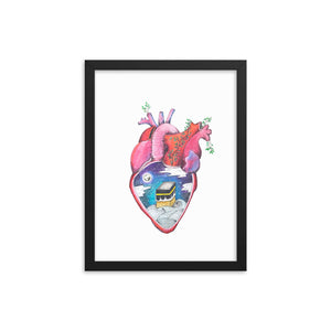 "What's in Your Heart?" Makkah Framed Poster