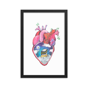 "What's in Your Heart?" Makkah Framed Poster