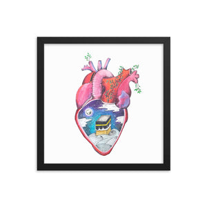 "What's in Your Heart?" Makkah Framed Poster