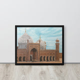 Badshahi Mosque Blue Sky Framed poster