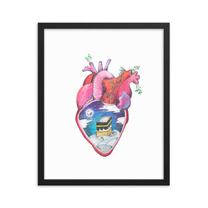 "What's in Your Heart?" Makkah Framed Poster