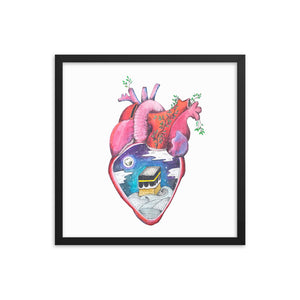 "What's in Your Heart?" Makkah Framed Poster