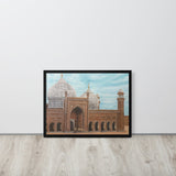 Badshahi Mosque Blue Sky Framed poster