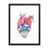 "What's in Your Heart?" Makkah Framed Poster