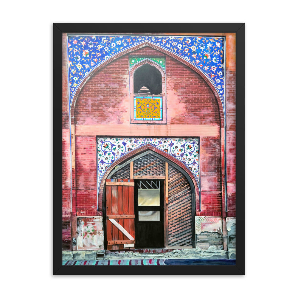Wazir Khan Mosque Dorrway Framed poster