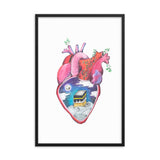 "What's in Your Heart?" Makkah Framed Poster