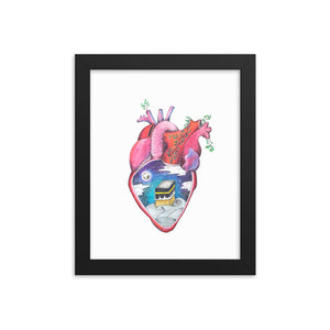 "What's in Your Heart?" Makkah Framed Poster