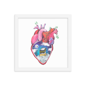 "What's in Your Heart?" Makkah Framed Poster