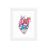 "What's in Your Heart?" Makkah Framed Poster