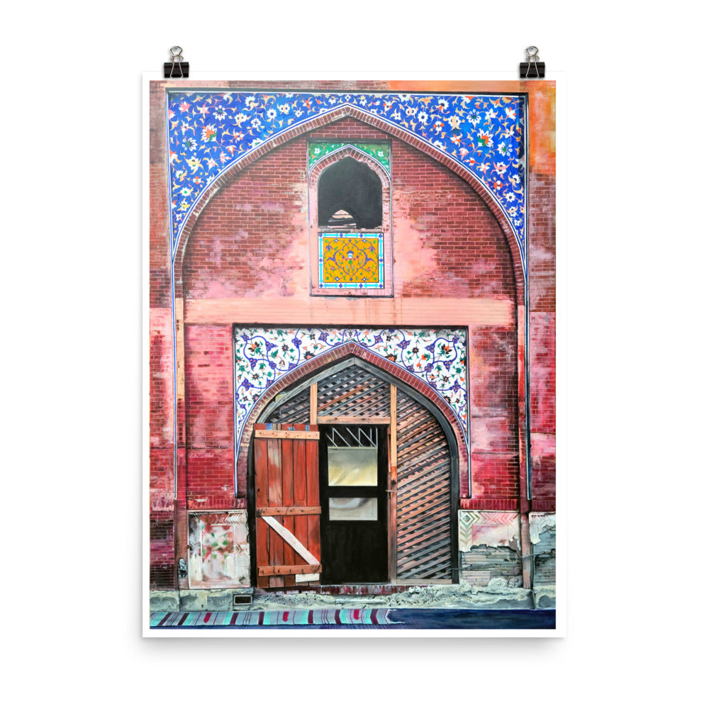 Wazir Khan Mosque Doorway Poster